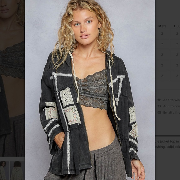 POL Black and Gray Patchwork Jacket
NEW Without Tags - Picture 2 of 16